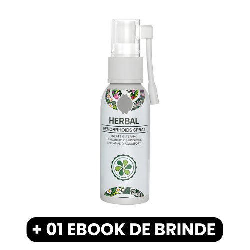Herbal - Spray de Ervas Naturais para Hemorroidas - Mania das CoisasHerbal - Spray de Ervas Naturais para HemorroidasMania das Coisas